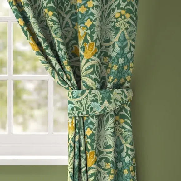 Curtain Tieback - Evergreen, Fabric