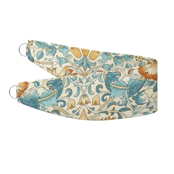 Curtain Tieback with Lodden Pattern - Rust