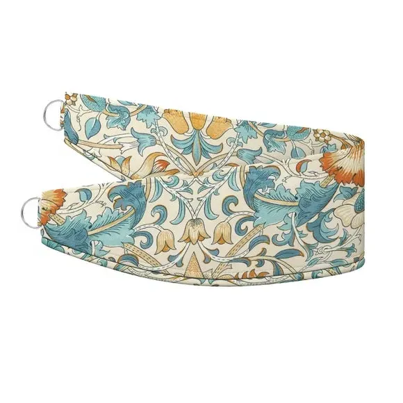 Curtain Tieback with Lodden Pattern - Rust