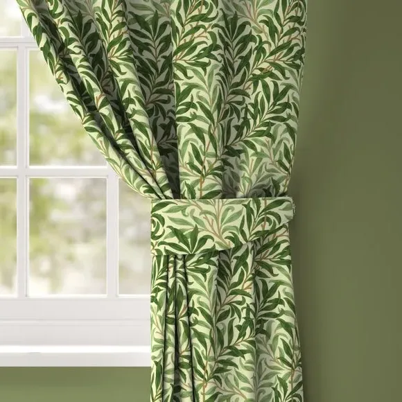 Curtain Tieback with Willow Pattern - Fern image