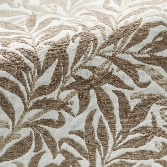 Curtain Tieback with Willow Pattern - Flax