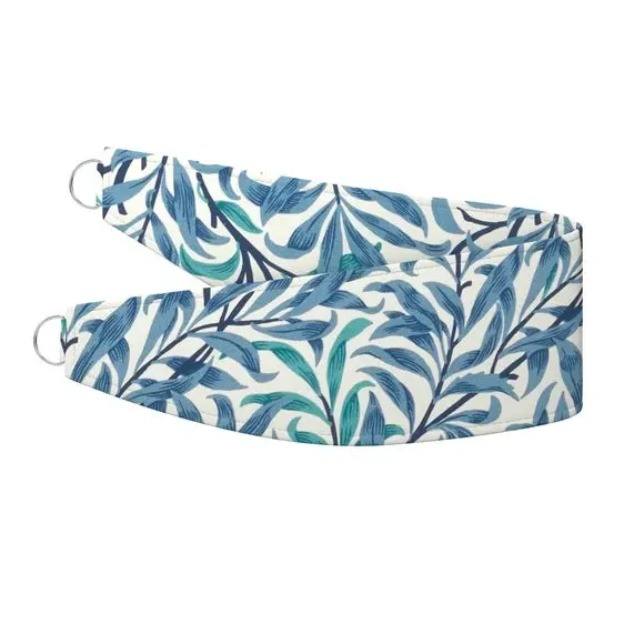 Curtain Tieback with Willow Pattern - Ink