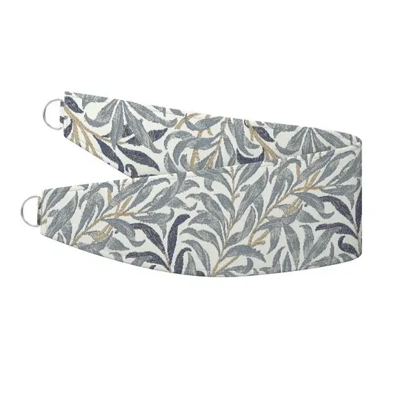 Curtain Tieback with Willow Pattern - Ink