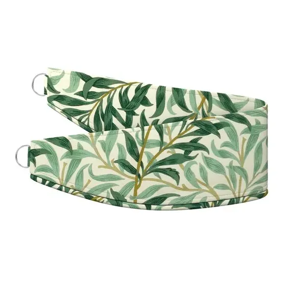 Curtain Tieback with Willow Pattern - Teal