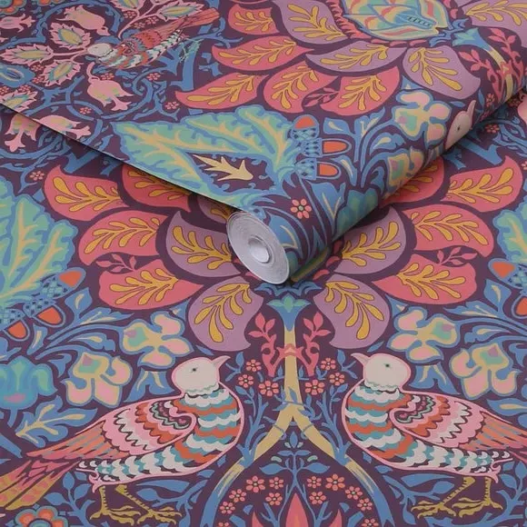 Dove Rose Carnival Wallpaper - Blue