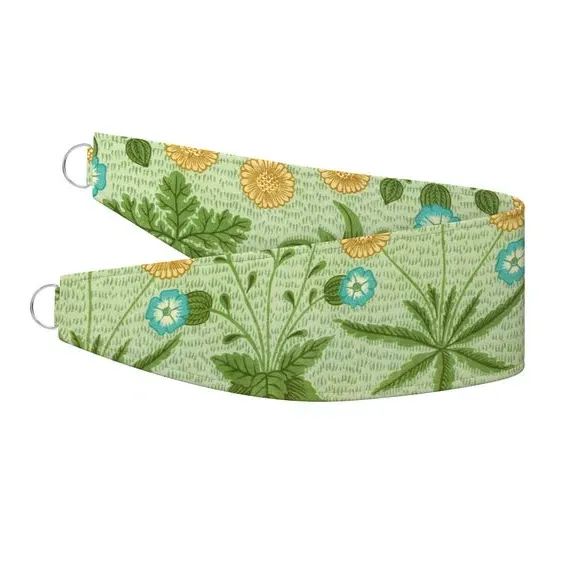Embroidered Curtain Tieback - Leaf, Cotton