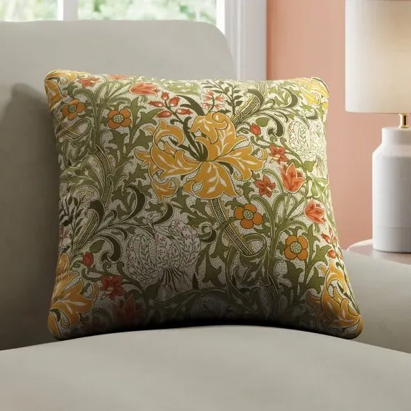 Golden Lilly Cushion Cover - Autumn, Cotton image