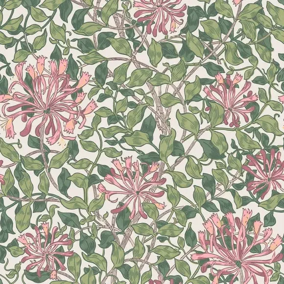 Honeysuckle Blossom Wallpaper - Cream