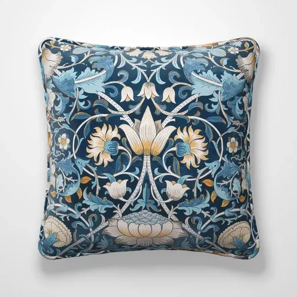 Lodden Cushion Cover - Navy Blue, Velvet