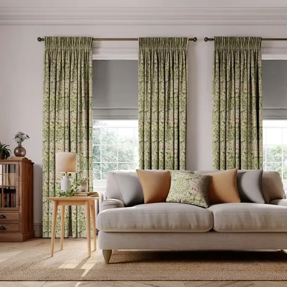 Made to Measure Curtains - Aloe, Cotton