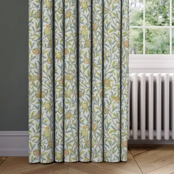 Made to Measure Curtains - Aqua, Bird & Pomegranate image