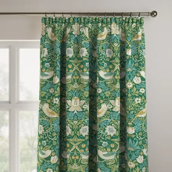 Made to Measure Curtains - Azure, Polyester