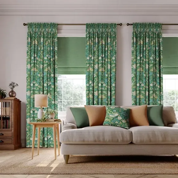 Made to Measure Curtains - Azure, Polyester