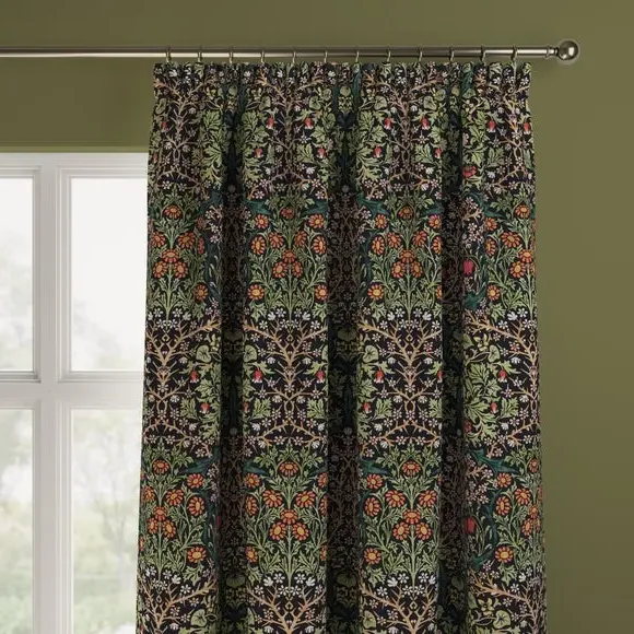 Made to Measure Curtains Blackthorn - Forest, Velvet