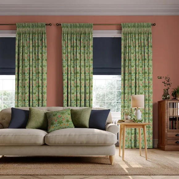 Made to Measure Curtains Daisy - Leaf, Cotton