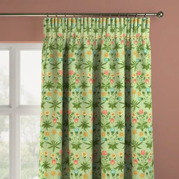 Made to Measure Curtains Daisy - Leaf, Cotton