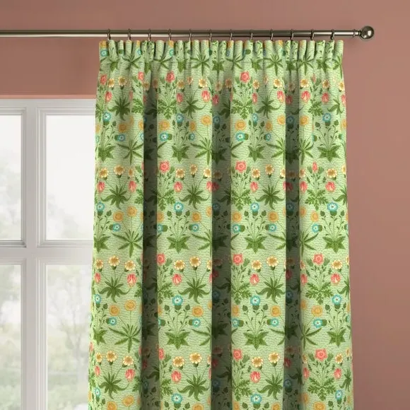 Made to Measure Curtains Daisy - Leaf, Cotton