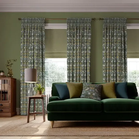 Made to Measure Curtains - Emerald, Polyester