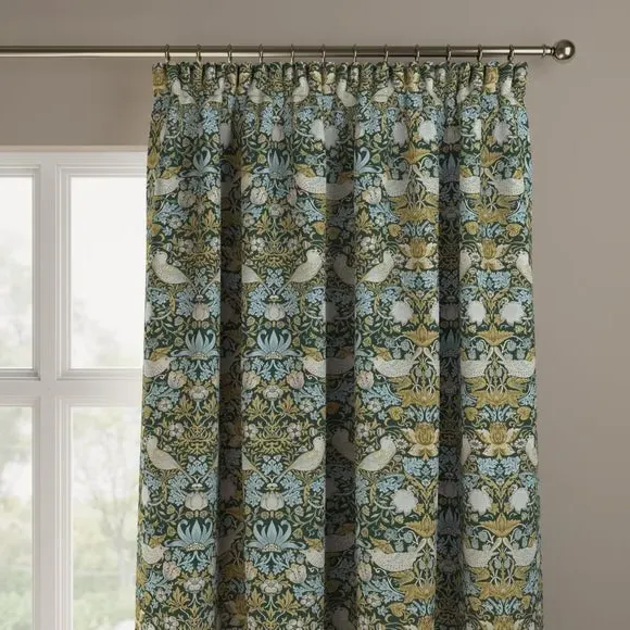Made to Measure Curtains - Emerald, Polyester