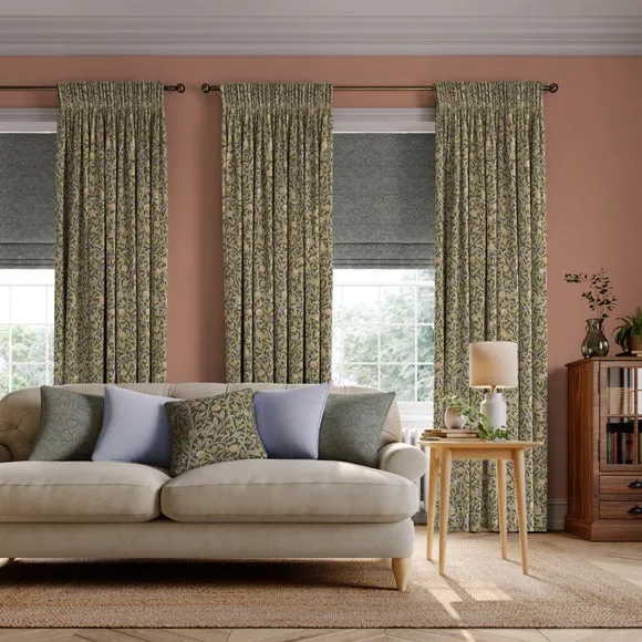 Made to Measure Curtains - Espresso, Bird & Pomegranate