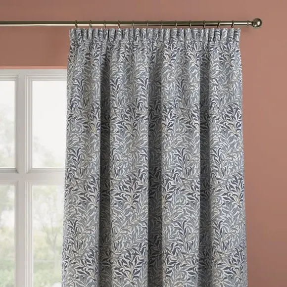 Made to Measure Curtains - Ink, Woven Fabric