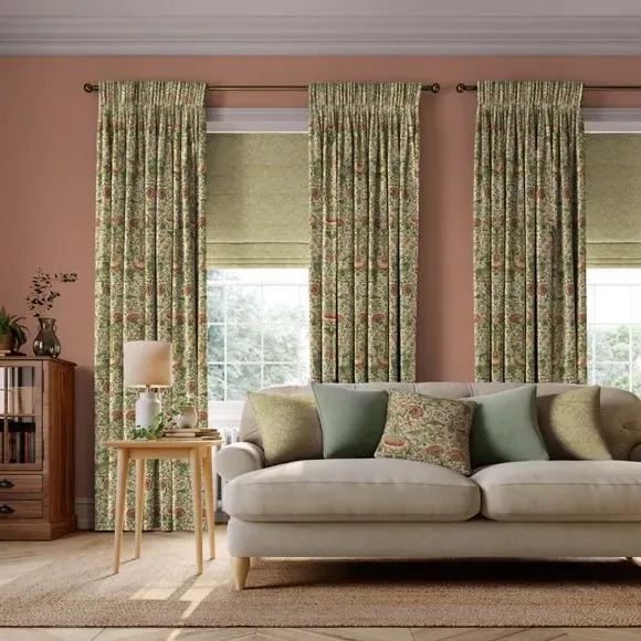 Made to Measure Curtains Lodden - Strawberry