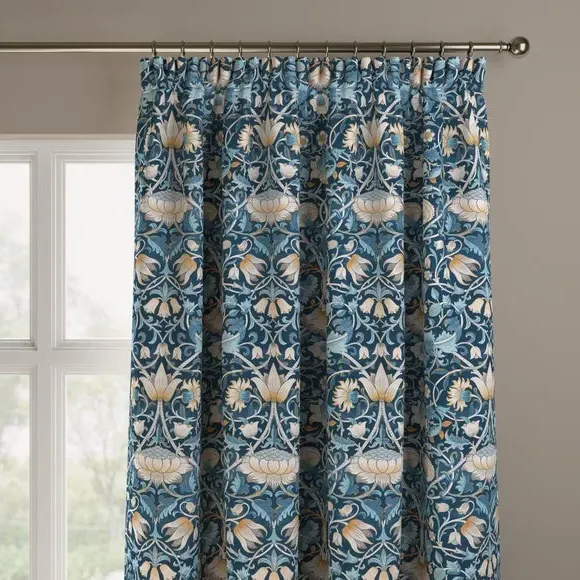 Made to Measure Curtains - Navy Blue, Velvet
