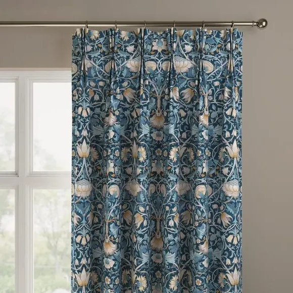 Made to Measure Curtains - Navy Blue, Velvet