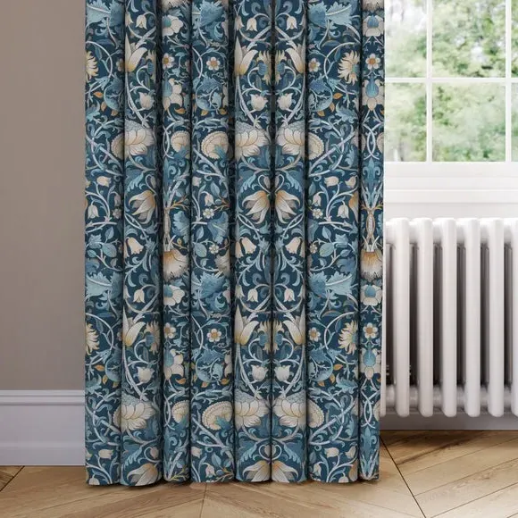 Made to Measure Curtains - Navy Blue, Velvet