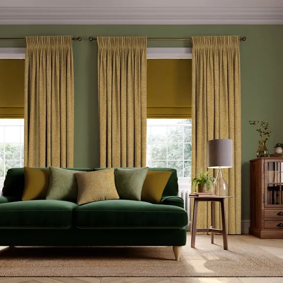 Made to Measure Curtains - Ochre, Cotton