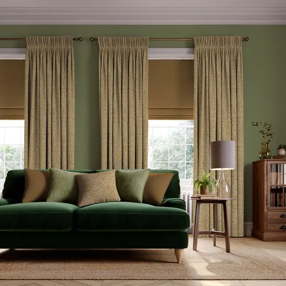 Made to Measure Curtains - Ochre, Polycotton
