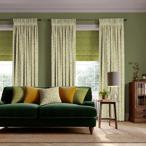 Made to Measure Curtains - Pear, Bird & Pomegranate