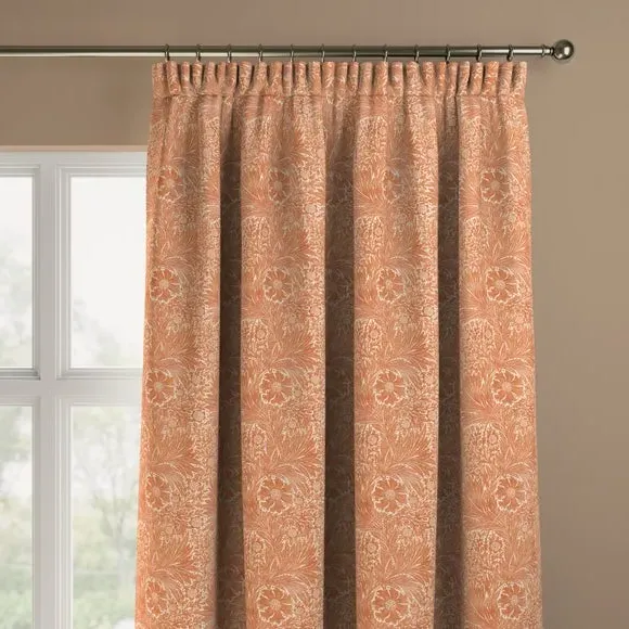 Made to Measure Curtains - Rust, Cotton
