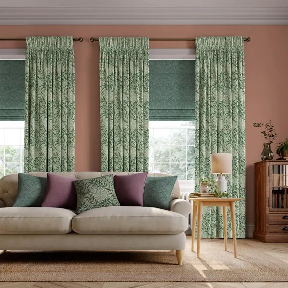 Made to Measure Curtains - Teal, Fabric