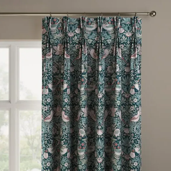 Made to Measure Curtains - Teal, Velvet