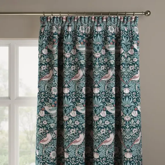 Made to Measure Curtains - Teal, Velvet
