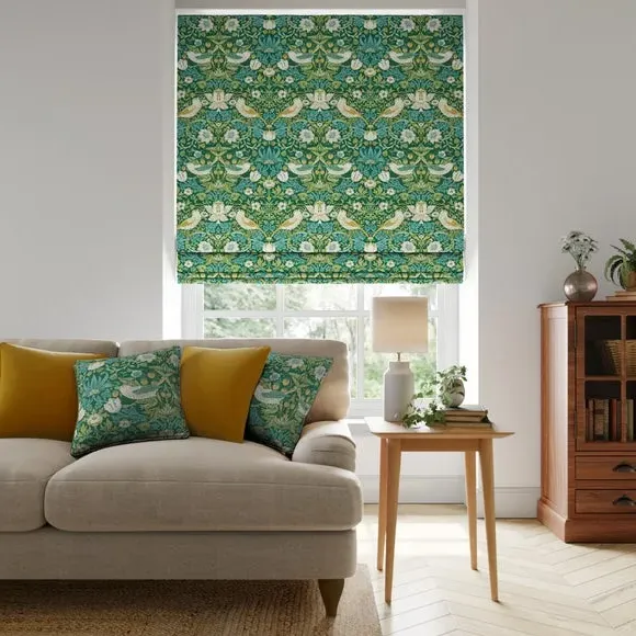Made to Measure Roman Blind - Azure, Polyester image