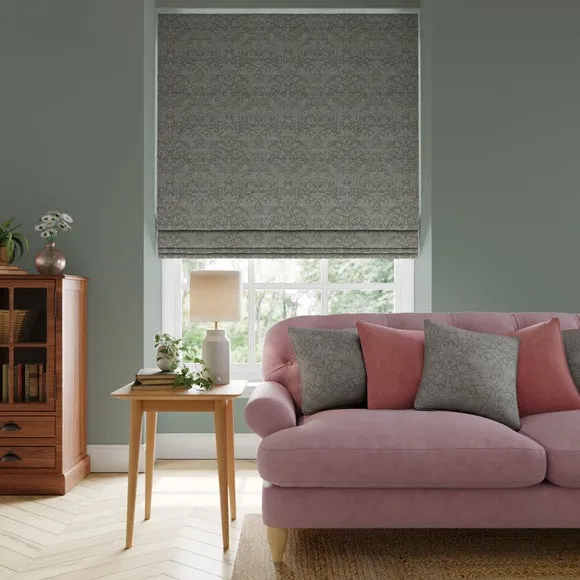 Made to Measure Roman Blind - Charcoal, Cotton