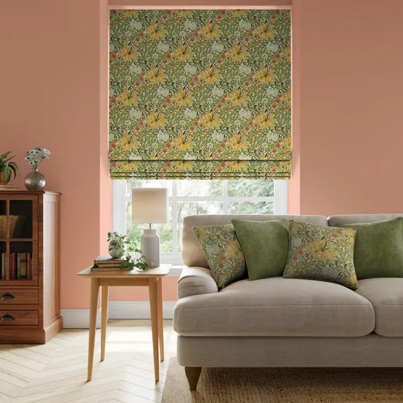 Made to Measure Roman Blind - Golden Lilly, Cotton image