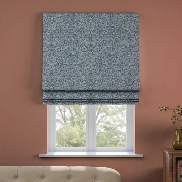 Made to Measure Roman Blind - Indigo, Polycotton