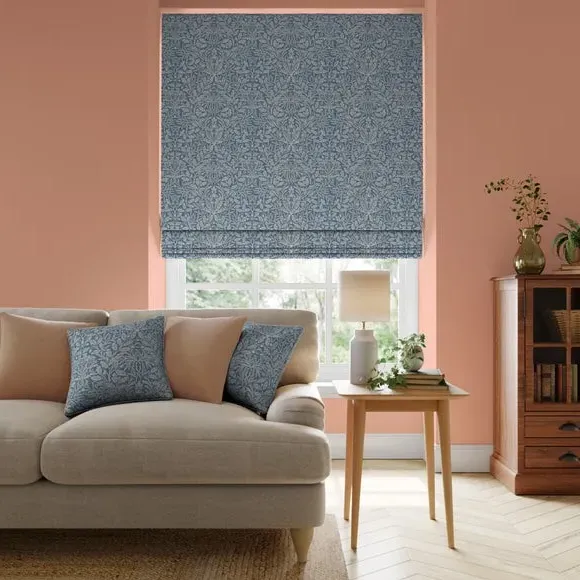 Made to Measure Roman Blind - Indigo, Polycotton