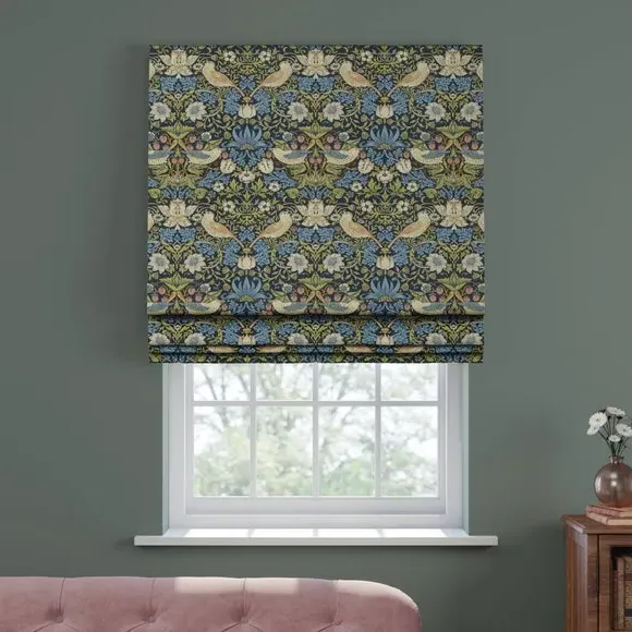 Made to Measure Roman Blind - Midnight, Cotton