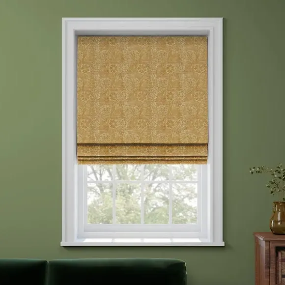 Made to Measure Roman Blind - Ochre, Cotton
