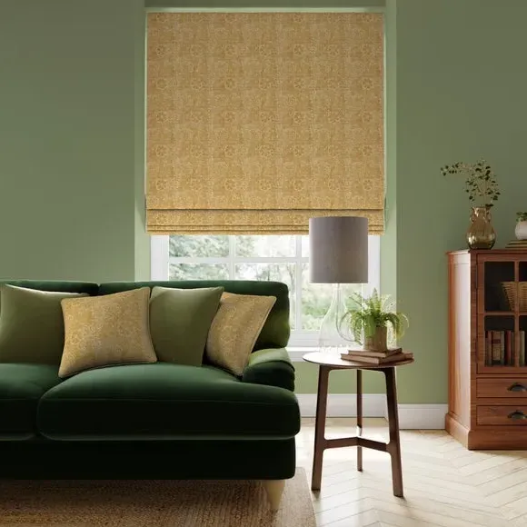 Made to Measure Roman Blind - Ochre, Cotton