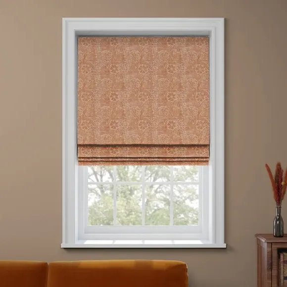 Made to Measure Roman Blind - Rust, Cotton