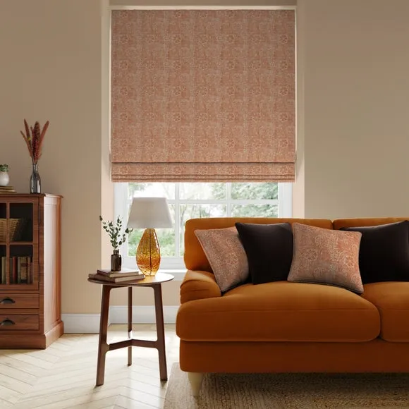 Made to Measure Roman Blind - Rust, Cotton