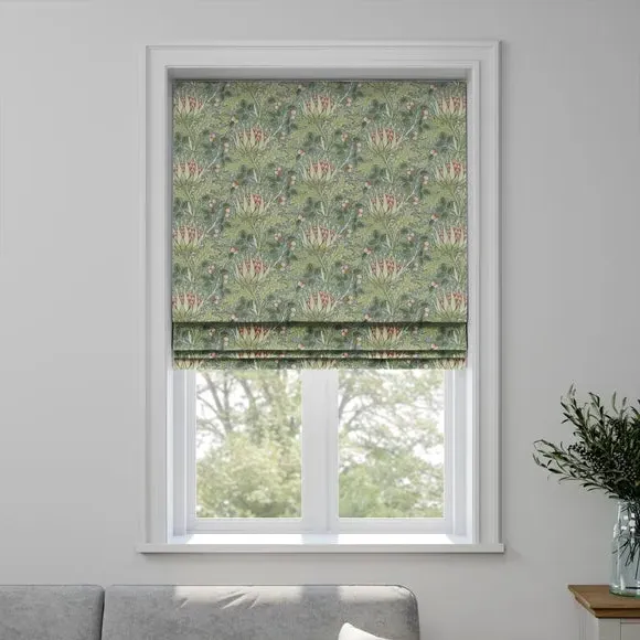 Made to Measure Roman Blind - Sage, Cotton
