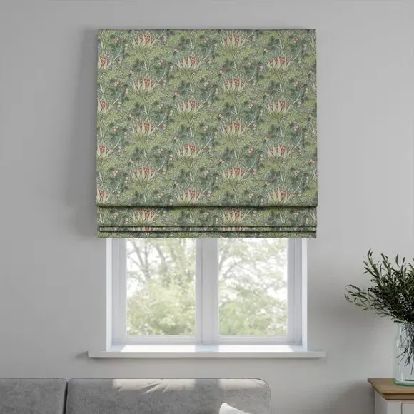 Made to Measure Roman Blind - Sage, Cotton