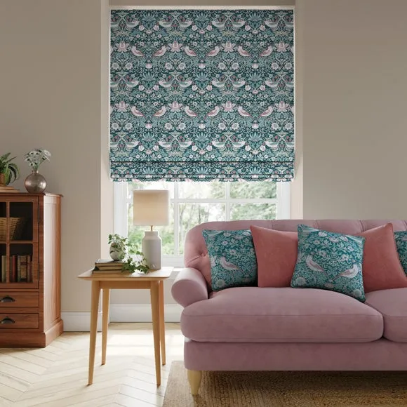 Made to Measure Roman Blind - Teal, Velvet image
