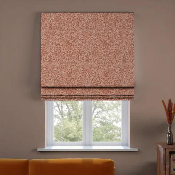 Made to Measure Roman Blind - Terracotta, Polycotton